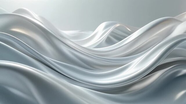 Smooth gray fabric wave background texture.