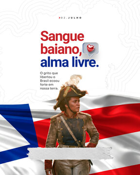 Banner Post Independ&ecirc;ncia da Bahia Independence of Bahia