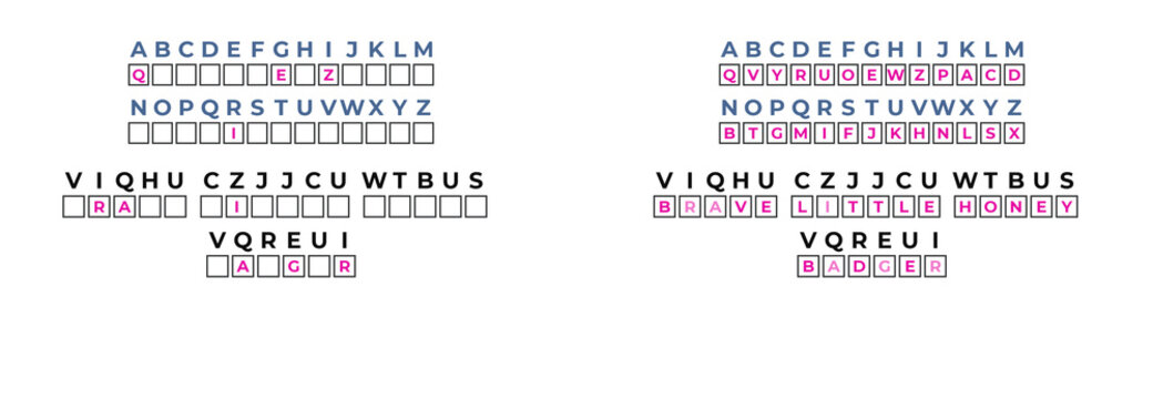Animal cipher code activity for kids with letters and colors  