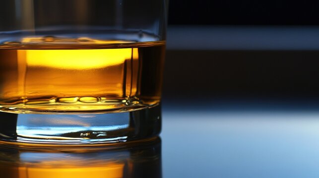 density. Layers of amber liquid in a glass with subtle color gradations. bar promotions, beverage menus, designed for food & beverage menus and cafe branding, inspires menu design.