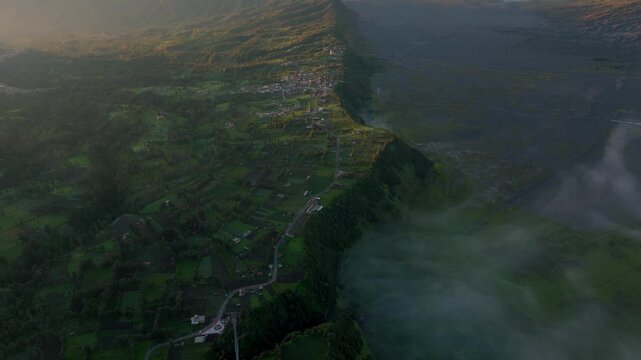 King kong Hills Scenic Viewpoint with Sunrise and Mount Bromo &ndash; Java Island Indonesia