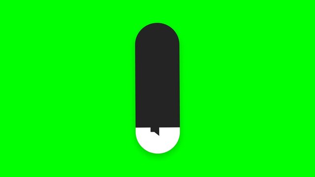 iOS Style Vertical Volume Slider Animation on Green Screen