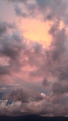 Obraz premium sunset in the clouds