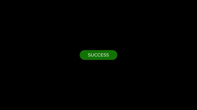 Download button animation with loading circle and success message