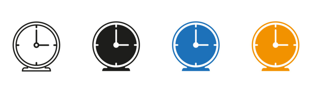 Clock icon representing time, schedule, appointment, deadline and planning. Symbol of punctuality, timing and organization for business, productivity, management and daily routine.