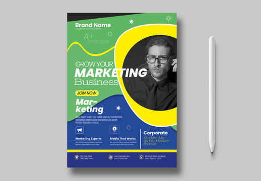 Marketing Agency Flyer Layout