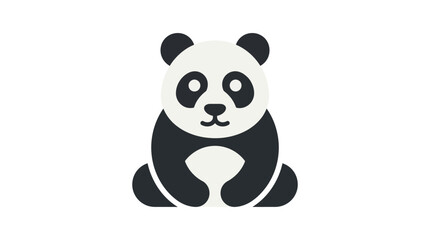 Cute black and white panda bear. © Lilie