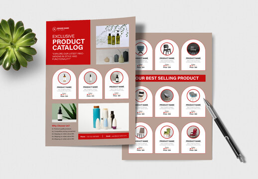 Product Calatog Flyer Template Layout