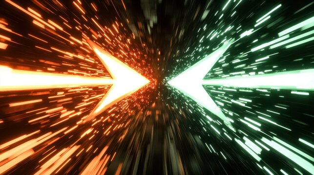 fadzm2: Low Angle Dynamic Shot of Two Opposing Forces