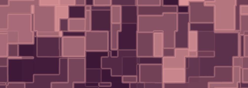 Abstract purple pink geometric pattern texture digital modern layered square rectangular shapes.