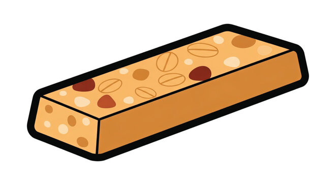 Chocolate bar with nuts and fruits.