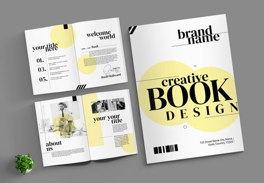 Creative Book Magazine Template