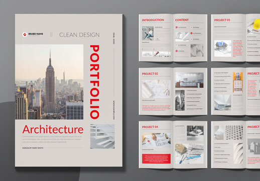 Architecture Portfolio Template Layout