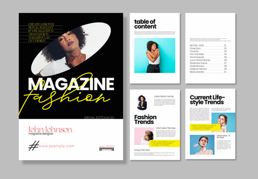 Modern Beauty And  Lifestyle Magazine Design