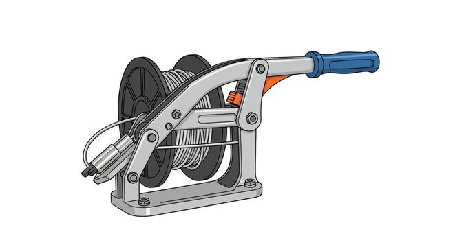 Manual Winch Cable Reel Machine.