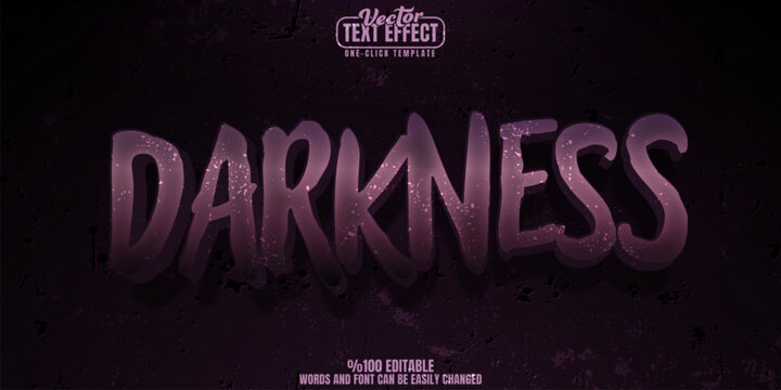 Horror editable text effect, customizable dark and blood 3d font style