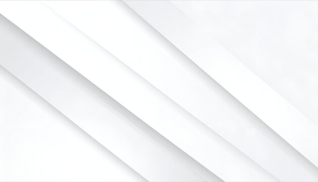 Elegant White Abstract Background with Diagonal Lines and Shadows.