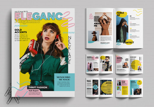 Fashion Lookbook Magazine Template