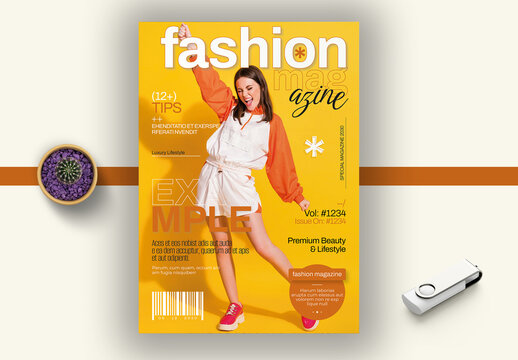 Fashion Magazine Cover Template