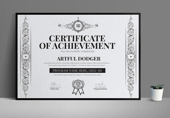 Vintage Certificate Template
