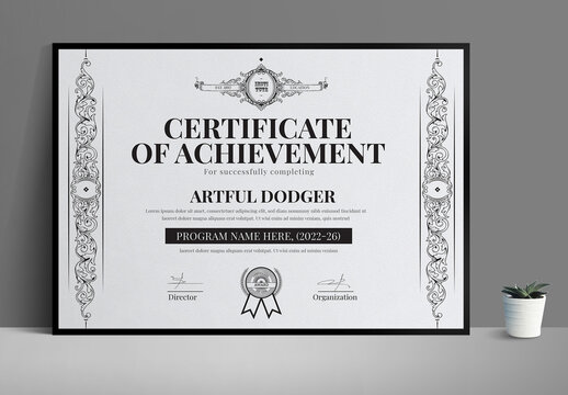 Vintage Certificate Template