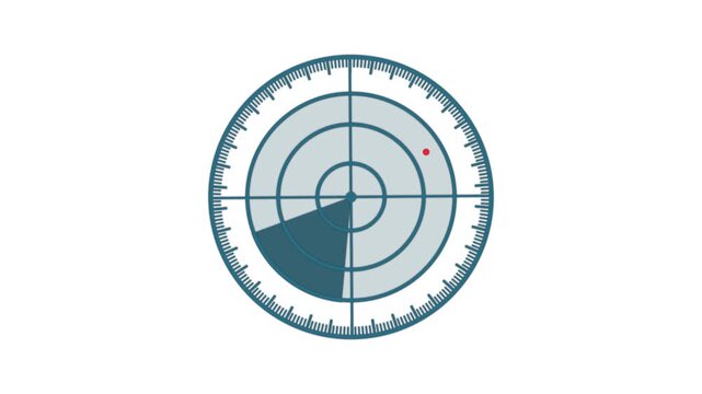 Radar point to detect enemy position Rader searching animation Rader Hud technology Location detection Military surveillance technology Abstract HUD element with and electronic circuit animation