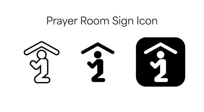 Prayer Room Sign Icon