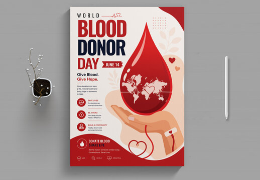 Blood Doner Flyer Template