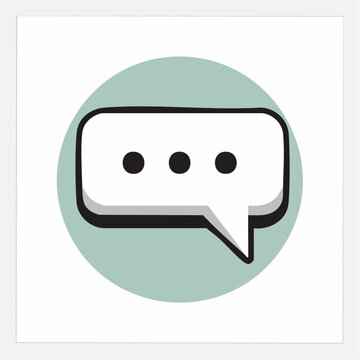 Speech bubble with ellipsis icon