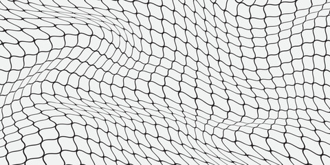 Curved net pattern. Seamless design for sportswear or equipment like soccer goals, volleyball nets, basketball hoops, hockey nets, and athletic gear © Linda