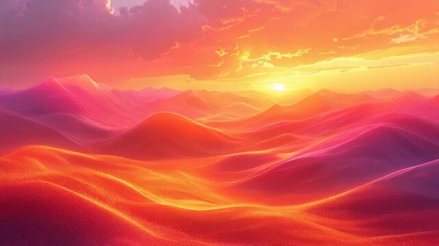 Soft coral pink and orange glow shifting in slow wave motion across a luminous abstract field