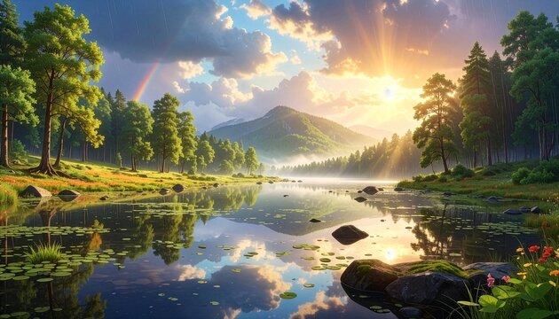 水面に映る山」の写真素材 | 5,726件の無料イラスト画像 | Adobe Stock