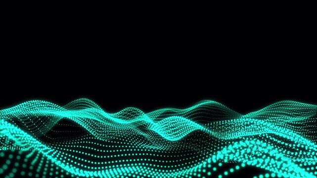 Animated Particle Wave Background 