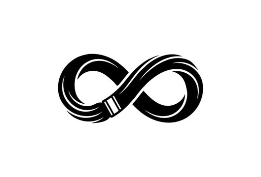 Infinity symbol paint bursh symbol icon