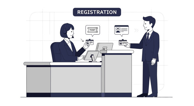 Registration Desk: Customer IDs and Tickets for Event Access