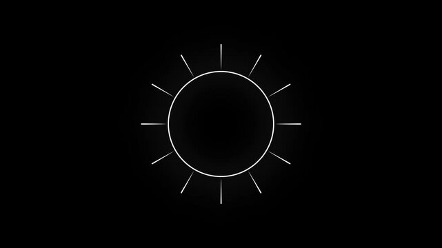 Ellipse Fireworks Explosion Animation, Circle Blast Burst Effect in 4K with Cartoon Glow on Alpha Channel Black Background for Sparkles loop Motion Graphics Projects