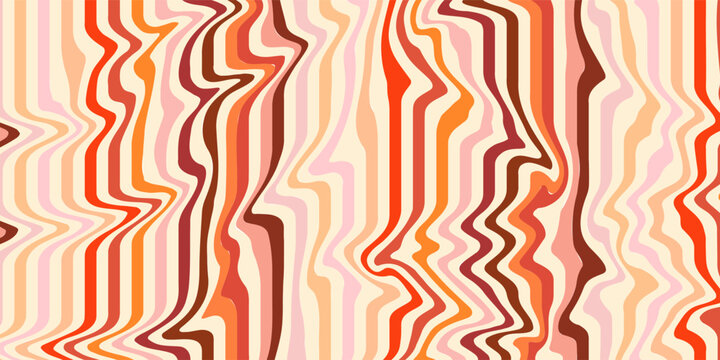 Light Orange vector template with wry lines. Colorful illustration in abstract style with bent lines. Pattern for websites, landing pages.