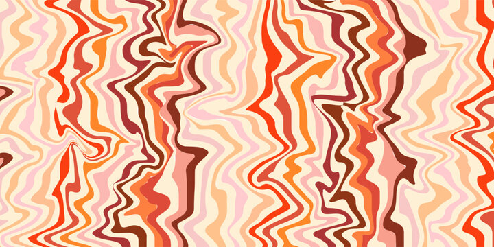 Light Orange vector template with wry lines. Colorful illustration in abstract style with bent lines. Pattern for websites, landing pages.