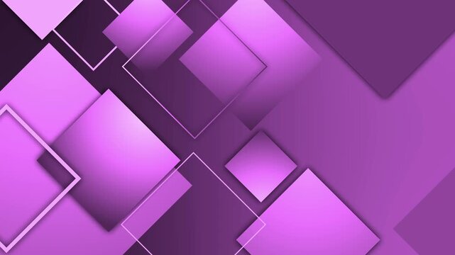 Abstract geometric background with layered squares modern gradient design animation