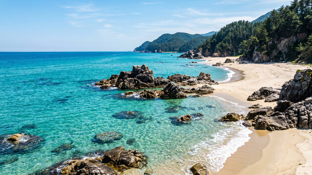 beach, sea, water, island, ocean, sand, landscape, summer, nature, 자연, 바다, 해변, 모래, 자연
