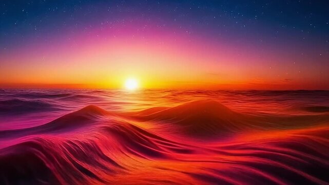 Soft radiant orange pink glow flowing in slow waves across a dreamy abstract colorfield background