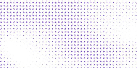 Purple abstract pixel texture bg video screen. Tv pattern background with square noise effect. Futuristic broadcast neon gradient banner for television. Modern vhs led static display element © uboy