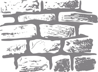 Fototapeta premium Stylized gray brick wall texture