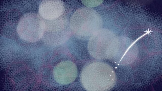 キラキラときめきシーンの定番少女漫画背景素材風動画