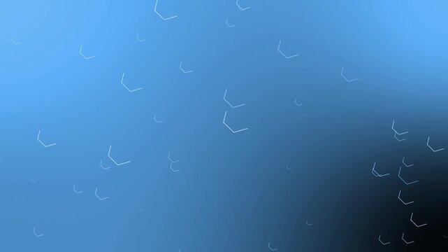Abstract background with hues and small white angular line shapes scattered across animation