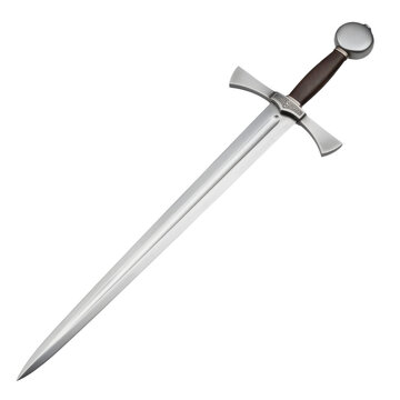 Medieval sword with wooden handle