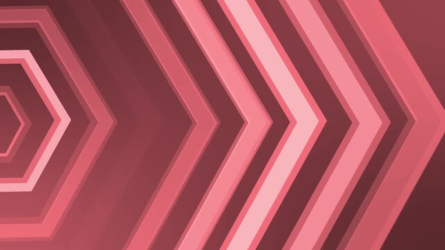 Abstract geometric background with repeating chevron/hexagon shapes forming depth animation