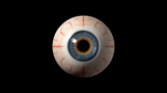 This image to be a digital rendering of a human eye, commonly used in graphics or medical illustrations