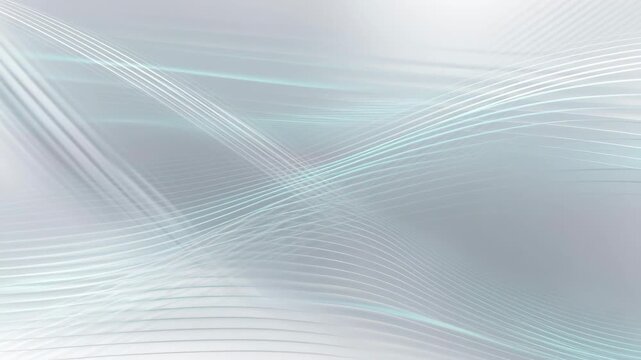 Abstract flowing lines in light minimal style over soft gradient background, concept of clarity and modern motion
