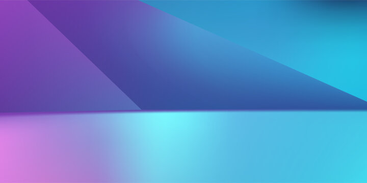 3d rendering of purple and blue abstract geometric background. Cyberpunk concept. Scene for advertising, technology, showcase, banner, cosmetic, fashion, business. Sci-Fi Illustration. Product display